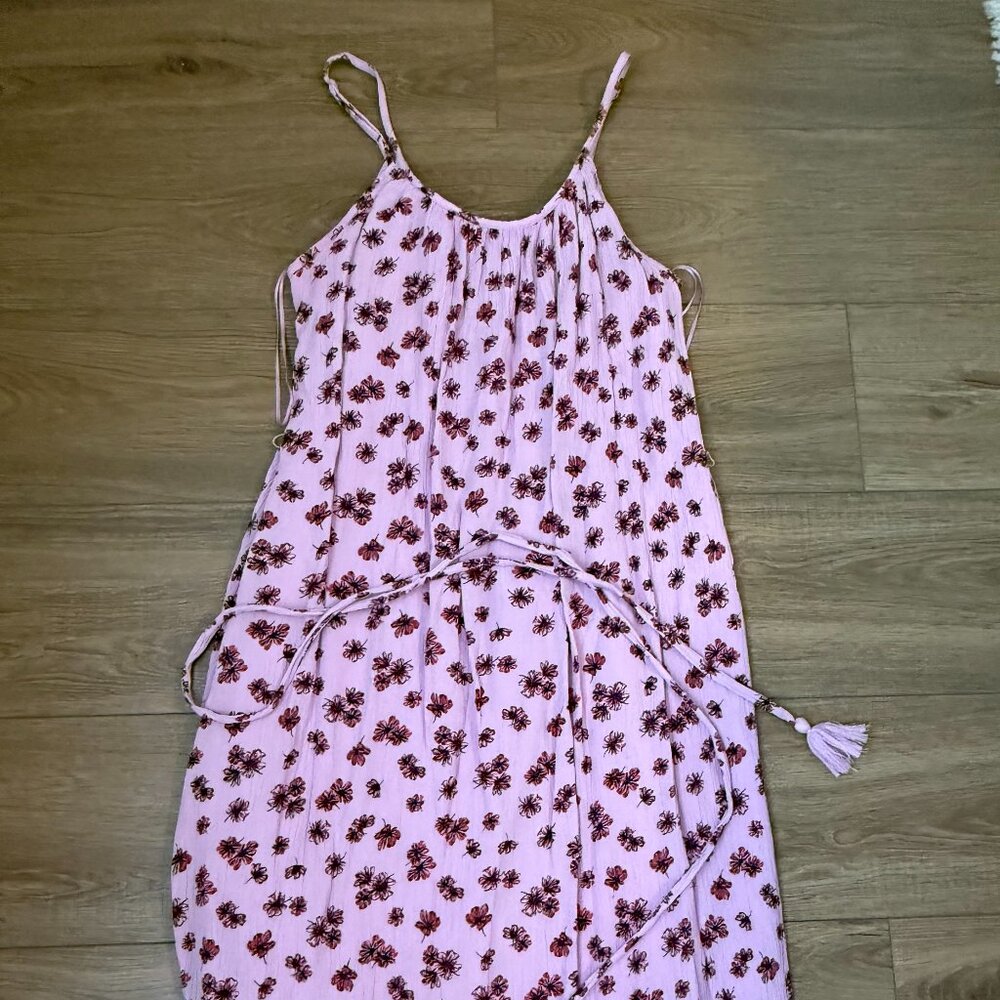 Pink Floral Maxi Dress